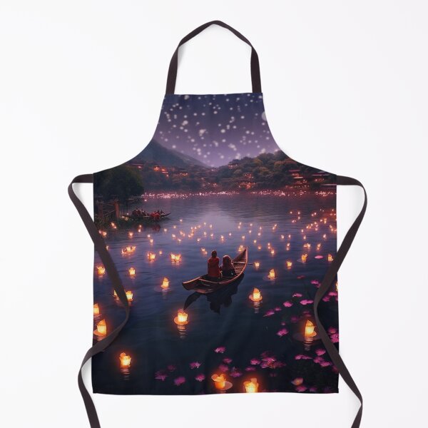 Item preview, Lanterns in and above lake designed and sold by zand-n-zive.