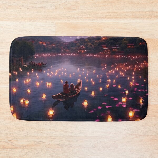 Item preview, Lanterns in and above lake designed and sold by zand-n-zive.