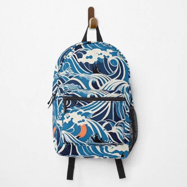 Item preview, Colorful Penguins And Waves Abstract Pattern designed and sold by Wonder Of Light.