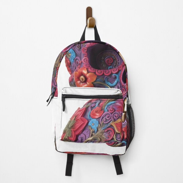 Item preview, A fuchsia skull pattern covered with intricate patterns designed and sold by AxelrodCN.
