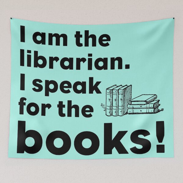 Item preview, I speak for the books! designed and sold by pinkcraftfairy.