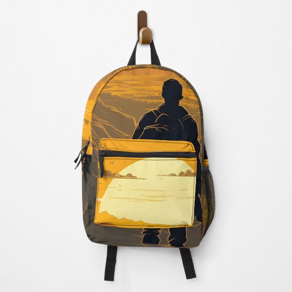 Item preview, Hiker is enjoying sunset designed and sold by Art Happens.