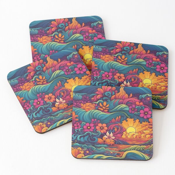 Item preview, Psychedelic Realism, Colorful Patterns, and Tropical Motifs designed and sold by GiveMeMood.