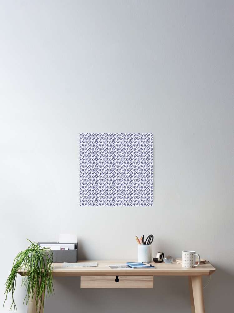 Thumbnail 2 of 3, Poster, Blue Pattern designed and sold by Jesuperman.