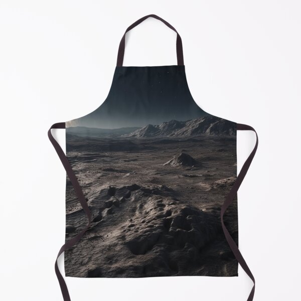Item preview, Moonscape Dream: A Barren Lunar Landscape under a Dark Sky - Hyperrealistic Digital Art designed and sold by stateofhuman.