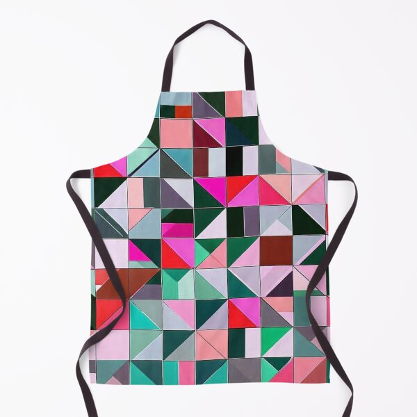 Item preview, Abstraction board with colorful geometric figures squares and triangles in red shade  designed and sold by JaroDesign2023.