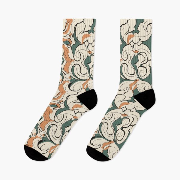 Item preview, Curly Pastel Abstract Pattern designed and sold by Sturdust.