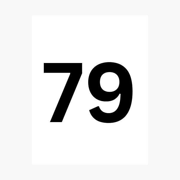 Artikelvorschau, 00179 number 79 seventy nine entworfen und verkauft von guillermositweb.