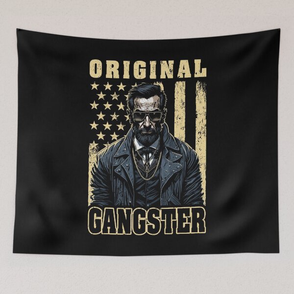 Item preview, Original Gangster Funny Abraham Lincoln Sunglasses USA Flag designed and sold by GrandeDuc.