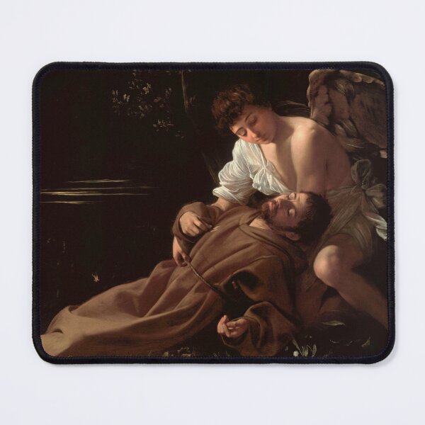 Item preview, Saint Francis of Assisi in Ecstasy | Caravaggio | 1594 Baroque Catholic Art designed and sold by CJET.