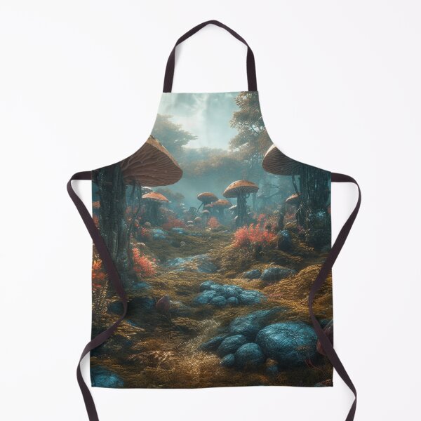 Item preview, Stunning UHD Print of a Fantasy Mushroom Forest - 20" x 16" Wall Art designed and sold by stateofhuman.