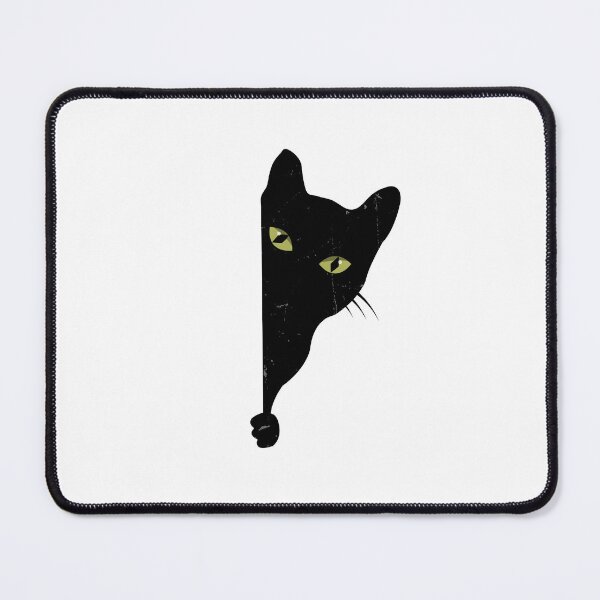Item preview, Gato negro mirando fijamente designed and sold by SOUFIANE1991.