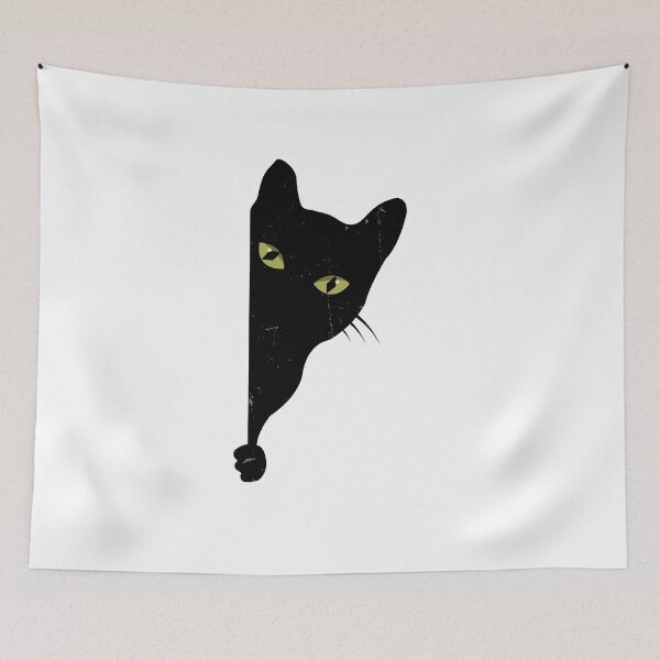 Item preview, Black Cat Peeking  designed and sold by SOUFIANE1991.