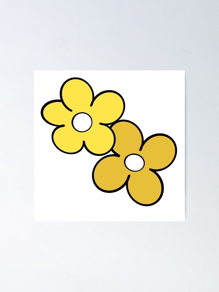 Children drawing yellow flower - Free Stock Illustrations | Creazilla