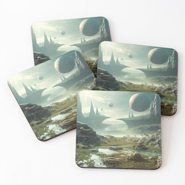 Item preview, Journey to the Stars with Stellar Spikescape, A Stunning Sci-Fi Landscape Artwork designed and sold by stateofhuman.