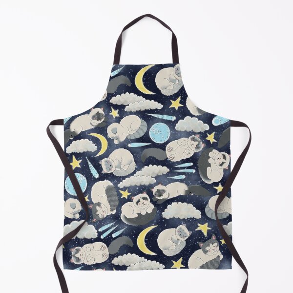 Item preview, Sleeping Celestial Ragdolls Seamless Pattern - Starry Sky designed and sold by EcoElsa.