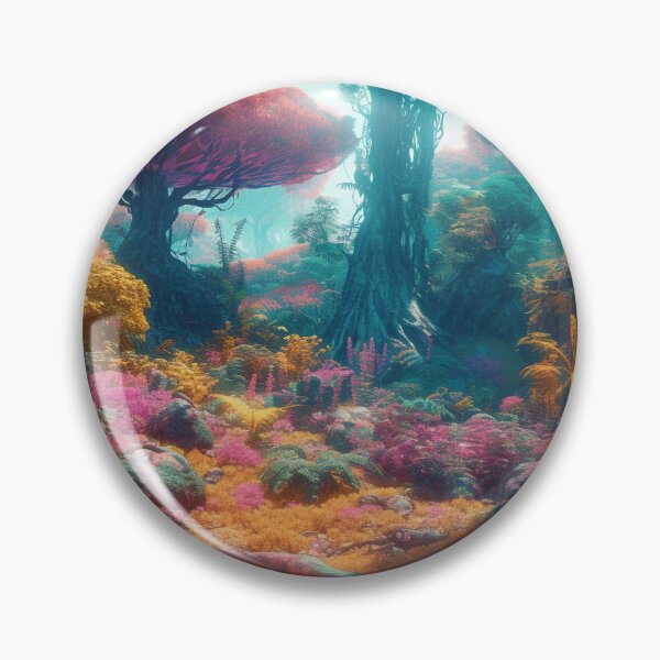Item preview, Vibrantly Colored Alien Forest - Hyper-realistic Digital Art Inspired by Intricate Underwater Worlds designed and sold by stateofhuman.