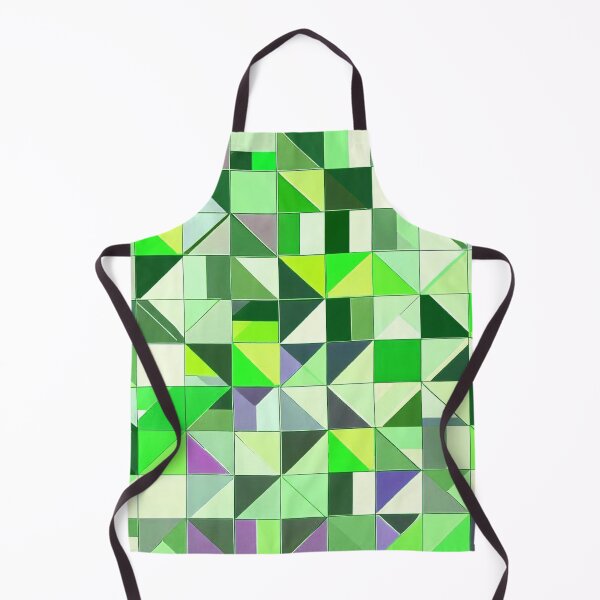 Item preview, Abstract board with colorful geometric figures squares and triangles in green shade. designed and sold by JaroDesign2023.