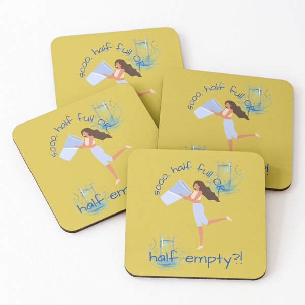 Item preview, Half full or half empty designed and sold by BurstBlue-1.