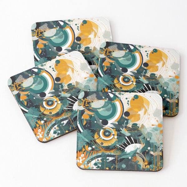 Item preview, Intricate abstract art floral patterns designed and sold by AxelrodCN.