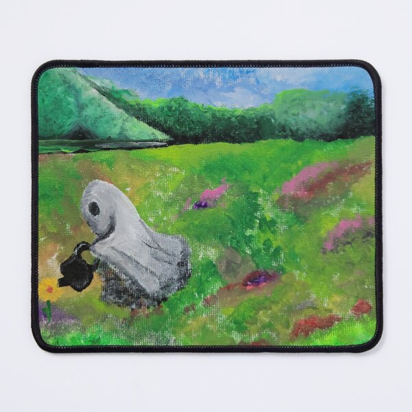 Item preview, Tiny ghost watering a flower designed and sold by Marycate2001.