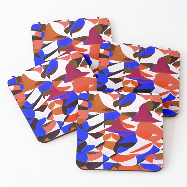Item preview, Random Abstract Variety of Angular Shapes in Orange and Random Abstract Variety of Angular Shapes in Orange and Blue designed and sold by deniselynnimage.