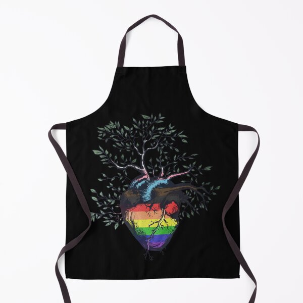 Item preview, Progress Pride Rainbow Flag Heart Tree of Life designed and sold by Clara Hollins.