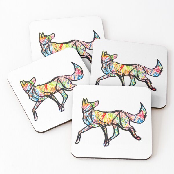 Item preview, Rainbow Scribble Dog designed and sold by KirinQilin.