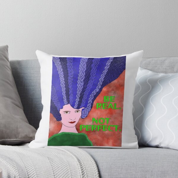 Item preview, Radical Feminist Humanist Quote - Be Real. Not Perfect. designed and sold by LethalPixieDust.