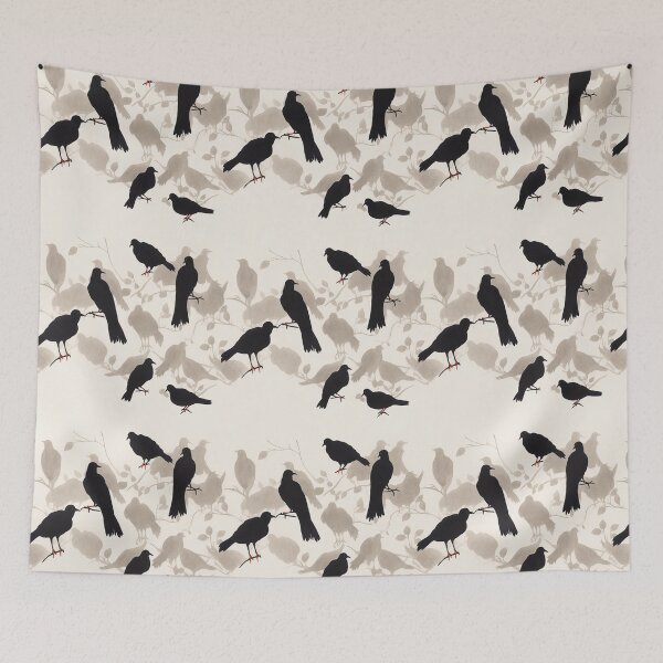 Item preview, Vintage Japanese Crows Pattern designed and sold by Sturdust.