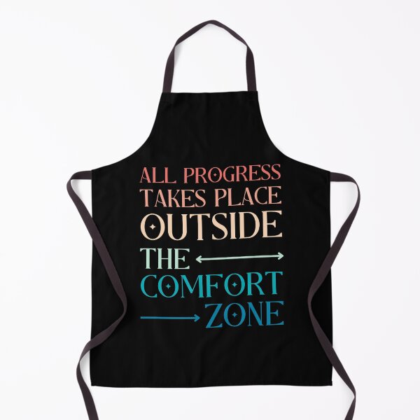 Item preview, All Progress Takes Place Outside The Comfort Zone Rainbow Colorful Inspiration Quote designed and sold by lesvalises.