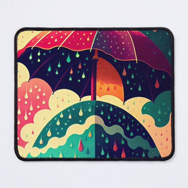 Item preview, Umbrellas and Rain Drops designed and sold by ArtFactoryAI.