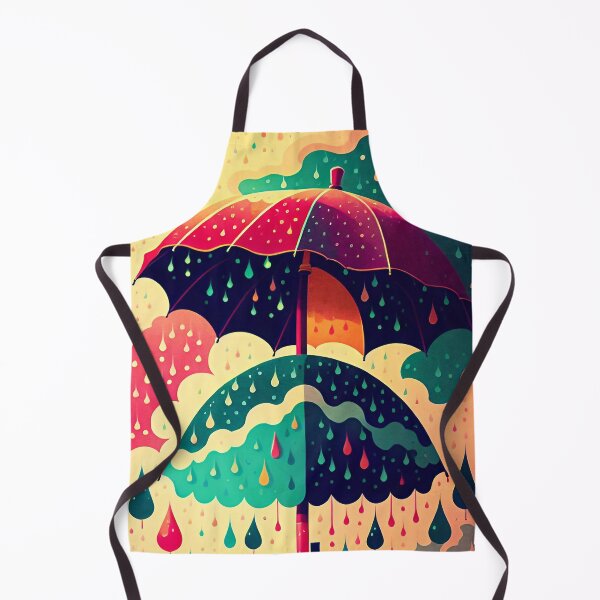 Item preview, Umbrellas and Rain Drops designed and sold by ArtFactoryAI.