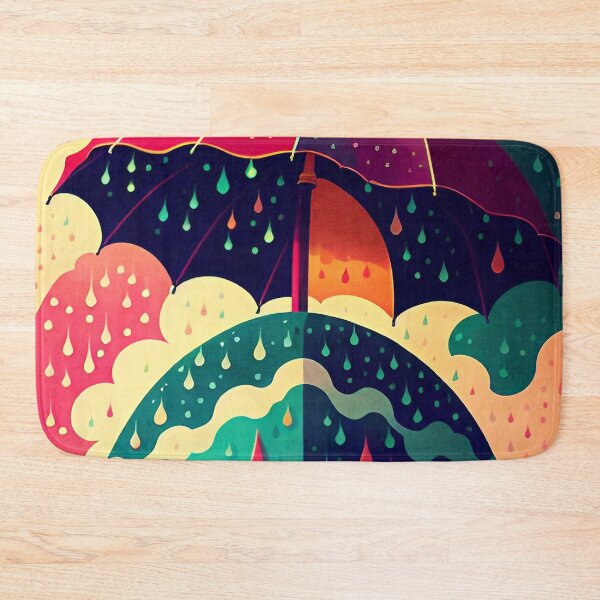 Item preview, Umbrellas and Rain Drops designed and sold by ArtFactoryAI.