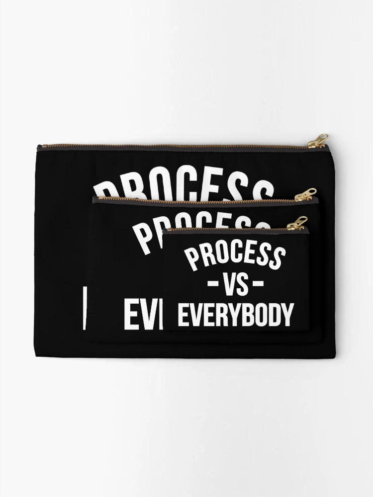 Thumbnail 2 of 4, Zipper Pouch, Process vs Everybody designed and sold by CCThreads.