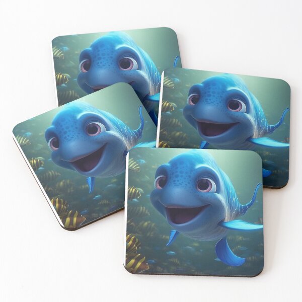 Item preview, baby dolphin animated depths designed and sold by DigitalPixelize.