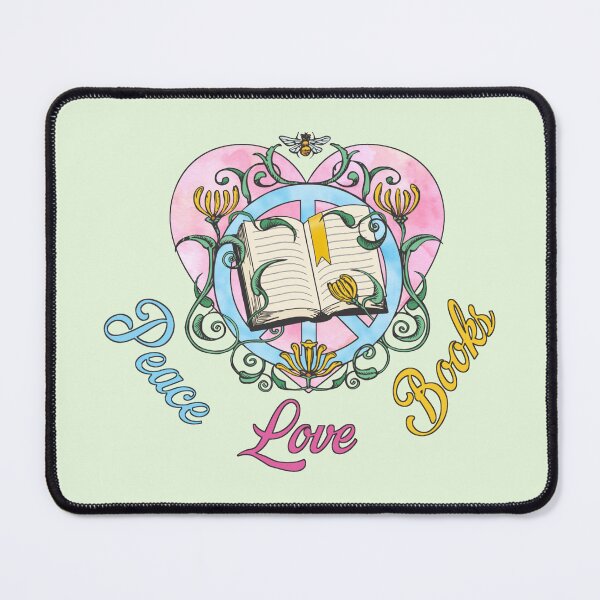 Item preview, Peace Love Books designed and sold by LibraryFriends.