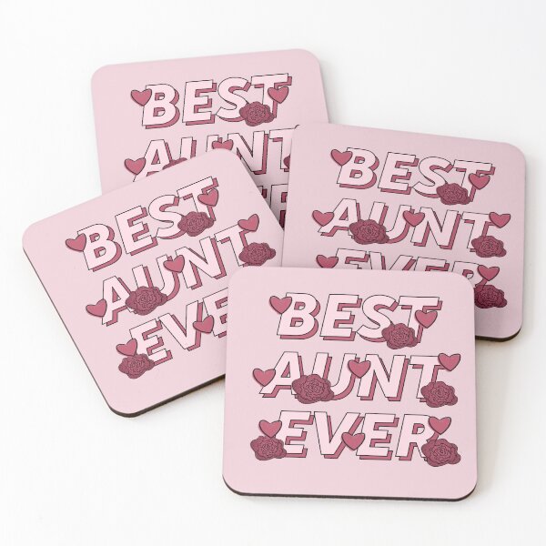 Item preview, Best Aunt Ever with Roses and Hearts designed and sold by SavannahLilyDesigns.
