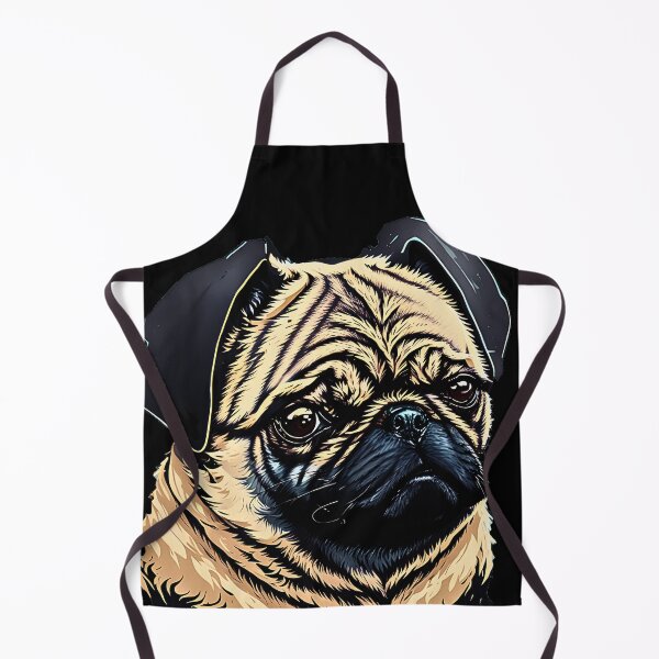 Item preview, Pug-tastic Portrait: A Cute and Majestic Pug - Animal designed and sold by Just Art's Creations colinw2292@gmail.com.