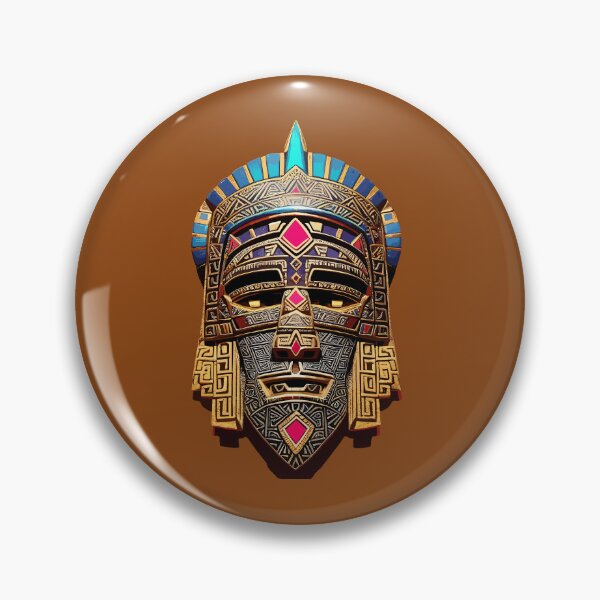 Item preview, Majestic Aztec Mask designed and sold by Pickmash.