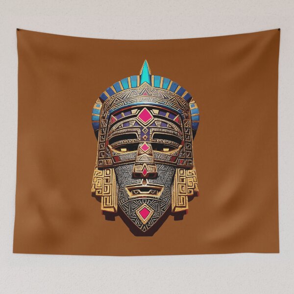 Item preview, Majestic Aztec Mask designed and sold by Pickmash.