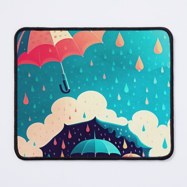 Item preview, Umbrellas and Rain Drops designed and sold by ArtFactoryAI.
