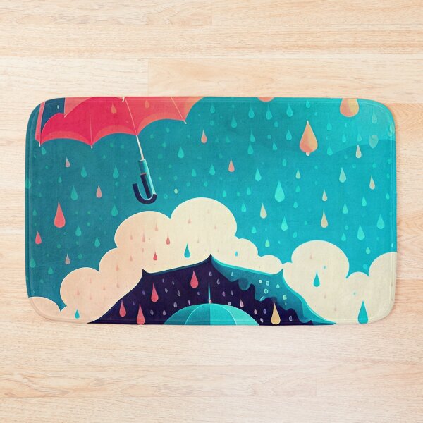 Item preview, Umbrellas and Rain Drops designed and sold by ArtFactoryAI.