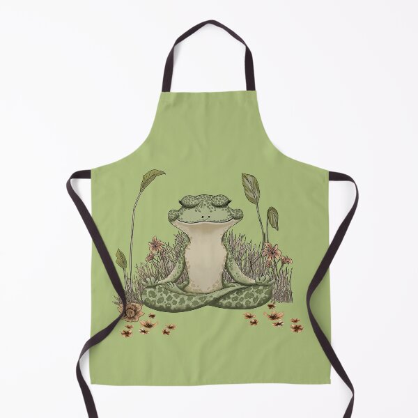 Item preview, Cottagecore Meditating Frog - Zen Boho meditating Yoga Frog, Goblincore, Faeriecore, designed and sold by Danicus666.