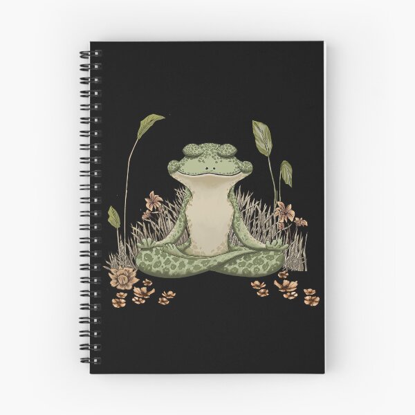 Item preview, Cottagecore Meditating Frog - Zen Boho meditating Yoga Frog, Goblincore, Faeriecore, designed and sold by Danicus666.