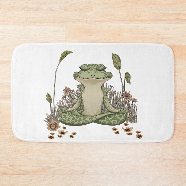 Item preview, Cottagecore Meditating Frog - Zen Boho meditating Yoga Frog, Goblincore, Faeriecore, designed and sold by Danicus666.