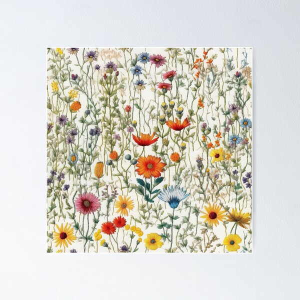 Item preview, Embroidered Wildflowers designed and sold by PietyandDesire.