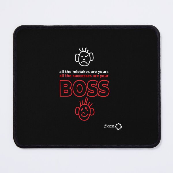 Item preview, All the mistakes are yours / All the successes are your boss. OQEO Funny Art Collection designed and sold by OQEO.