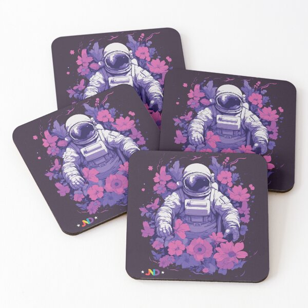 Item preview, Stellar Reverie: Astral Blossoms Enveloping the Astronaut designed and sold by jooordaaan.