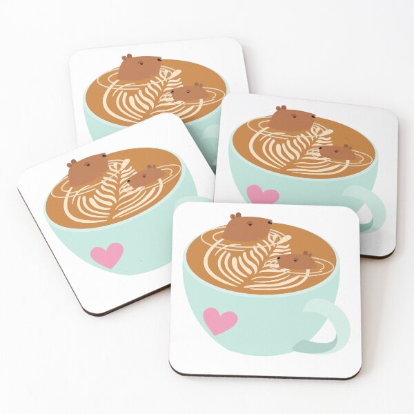 Item preview, Capybara's & Coffee Shirt designed and sold by CloverAnnie.